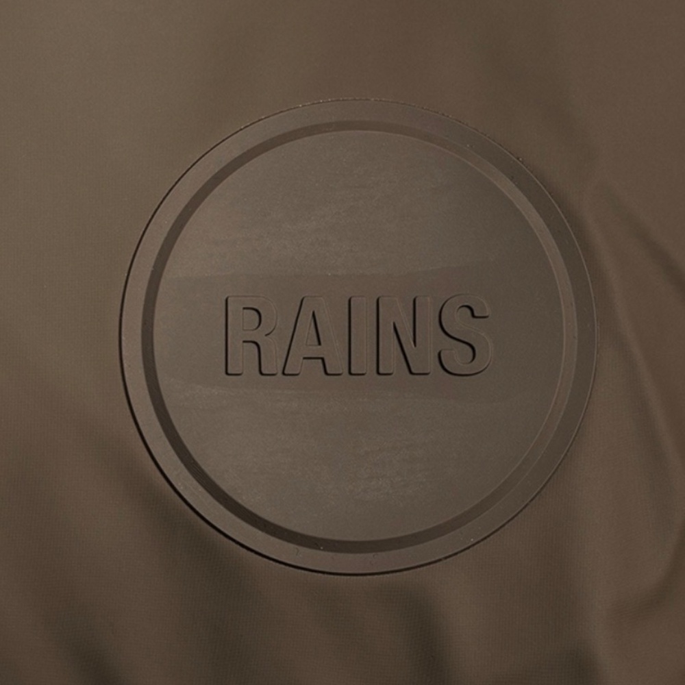 Rains Long Puffer Coat in Brown - Picture 8 of 16